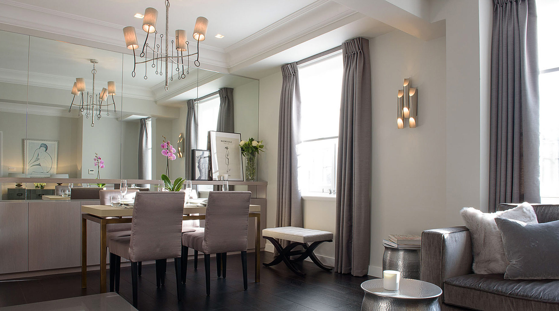 Trafalgar Square Apartment, Westminster, London Boucle Design